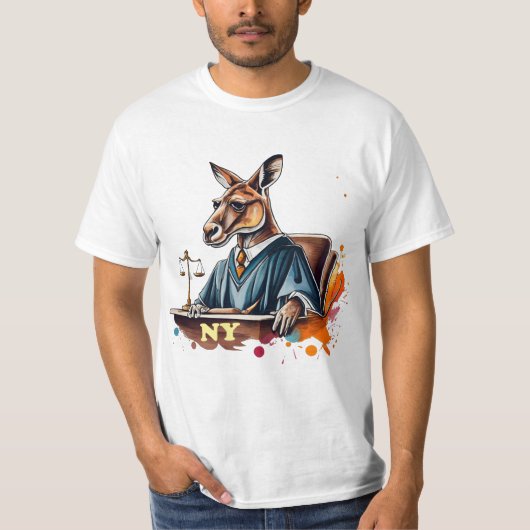 Richter Funny Kangaroo am Kangaroo-Gericht T-Shirt (Vorderseite)