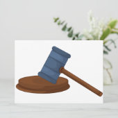 Richter Gavel Einladungen (Stehend Vorderseite)