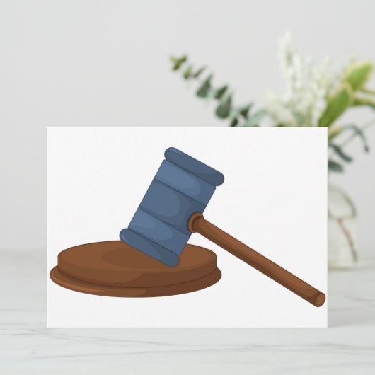 Richter Gavel Einladungen (Stehend Vorderseite)