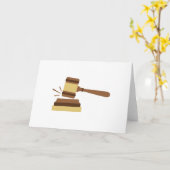 Richter Gavel Karte (Gelbe Blume)