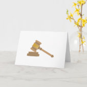 Richter Gavel Karte (Gelbe Blume)