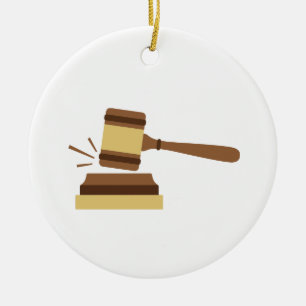 Richter Gavel Keramik Ornament