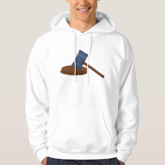 Richter Gavel Mens Hoodie (Vorderseite)