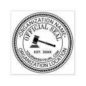 Richter Gavel Offiziell Siegel Name Loc URL Est Permastempel (Design)