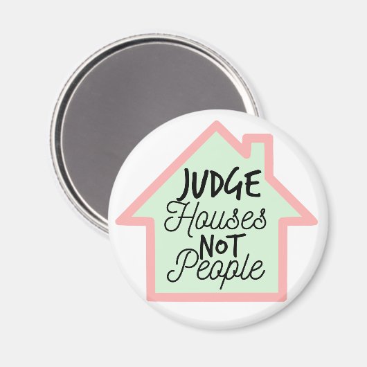 Richter Häuser nicht Leute Magnet (Vorderseite/Rückseite)