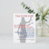 Richter: Höchste Standards der Unparteilichkeit de Postkarte (Stehend Vorderseite)