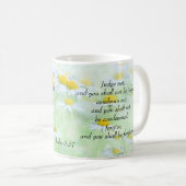 Richter nicht - Luke 6:37 Kaffeetasse (VorderseiteRechts)