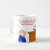 Richter plädieren kein Problem unschuldig Kaffeetasse (Vorderseite Links)