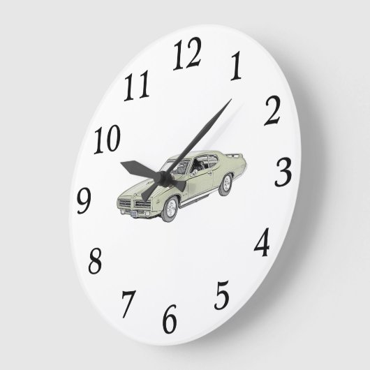 Richter Pontiac GTO 1969 Große Wanduhr (Winkel)