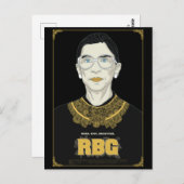 Richter Ruth Bader Ginsburg Postkarte (Vorne/Hinten)