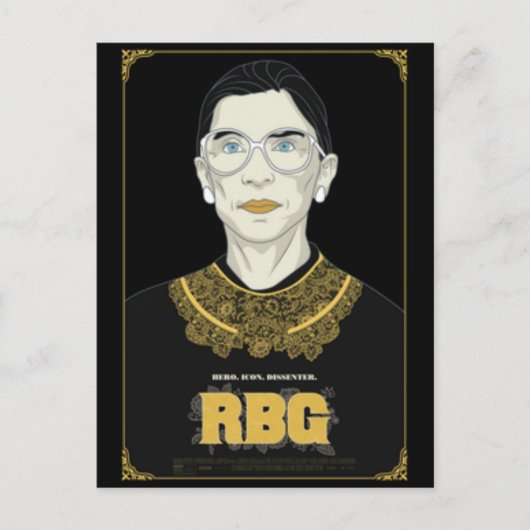 Richter Ruth Bader Ginsburg Postkarte (Vorderseite)