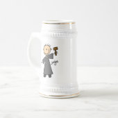 Richter-Strichmännchen Bierglas (Vorderseite Links)