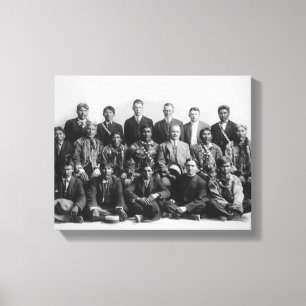 Richter Wickersham und indische Leiter-Rat Leinwanddruck