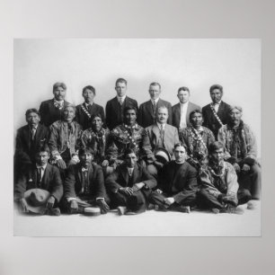 Richter Wickersham und indische Leiter-Rat Poster