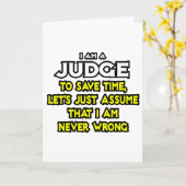 Richterin...Angenommen, ich habe nie Unrecht Karte (Gelbe Blume)