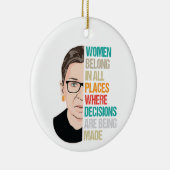 Richterin Bader Ginsburg Keramik Ornament (Rechts)