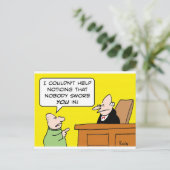 Richterin, die dir niemand schworen hat postkarte (Stehend Vorderseite)