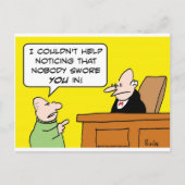 Richterin, die dir niemand schworen hat postkarte (Vorderseite)