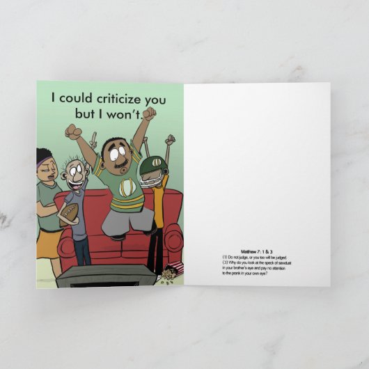 Richterin nicht - damit du nicht beurteilt werden  karte (Innenseite)