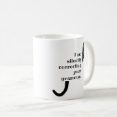 Richterkatze Stille Korrektur Ihres Grammatikers Kaffeetasse (VorderseiteRechts)