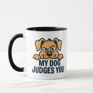 Richterlicher Hundegesicht Lustige Sarkastische Zi Tasse
