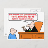 Richterzwanzig Jahre Zerstörung Postkarte (Vorne/Hinten)