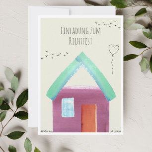 Richtfest Einladung Bauherr 2024 Einladungskarte