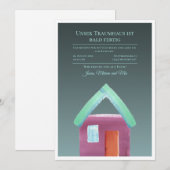 Richtfest Einladung Bauherr 2024 Einladungskarte (Vorne/Hinten)