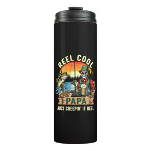Richtig cooler Papa, der es einfach richtig creepy Thermosbecher