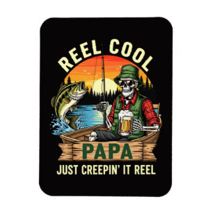 Richtig cooler Papa, der es richtig creepy macht Magnet