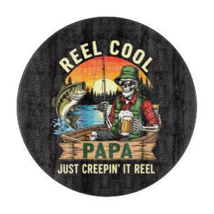 Richtig cooler Papa, der es richtig creepy macht Schneidebrett