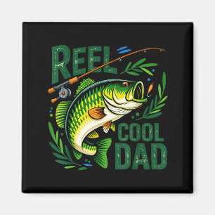 Richtig cooler Vater Angler Fischer frohen Vaterta Magnet