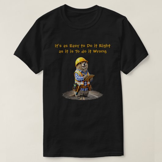 "Richtig & Falsch" (1) T-Shirt (Design vorne)