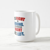 Richtig, falsch kaffeetasse (VorderseiteRechts)