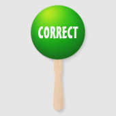 Richtig Falsch Quiz Paddel Schild Fächer (Vorderseite)