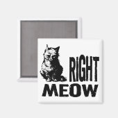 Richtig! Funny Evil Kitty Magnet (Vorderseite/Rückseite)