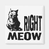 Richtig! Funny Evil Kitty Magnet (Vorne)