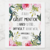 Richtig großes Mentor-Bonusangebot für Mentor-Gesc Weinetikett (Einzelnes Label)