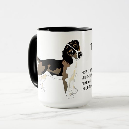 Richtig, ich bin ein Hund Tasse (Vorderseite Links)