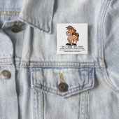Richtig, ich bin ein Pferd Button (Beispiel)