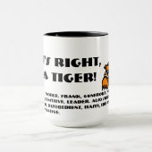 Richtig, ich bin ein Tiger Tasse (Zentrum)