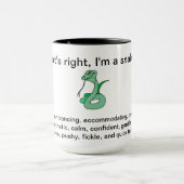 Richtig, ich bin eine Schlange Tasse (Zentrum)