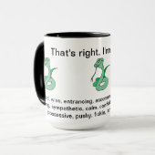 Richtig, ich bin eine Schlange Tasse (Vorderseite Links)