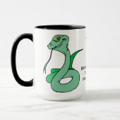 Richtig, ich bin eine Schlange Tasse (Links)