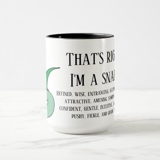 Richtig, ich bin eine Schlange Tasse (Zentrum)