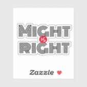 Richtig motivierend schwarzer Aufkleber (Blatt)