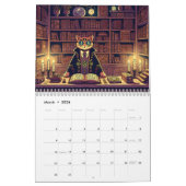 Richtig pawsome: Ein katzenbewusster Cartoon-Kalen Kalender (Mär 2026)