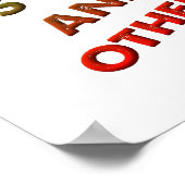 Richtig und du Funny Poster (Ecke)