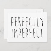 Richtig unvollkommenes, lustiges Zitat Postkarte (Vorne/Hinten)