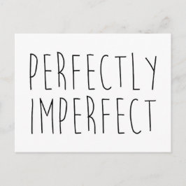 Richtig unvollkommenes, lustiges Zitat Postkarte